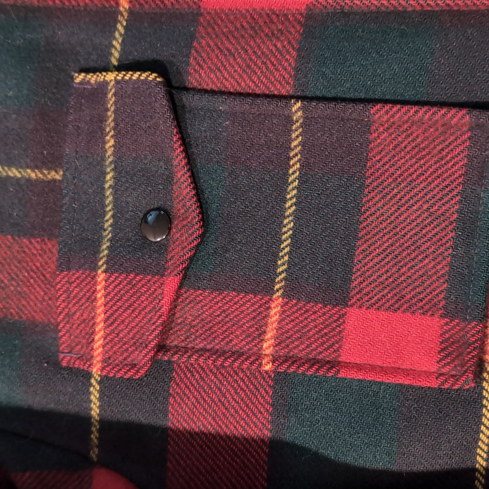 Pendleton Red and Green Plaid Military Jacket - Picture 4 of 4